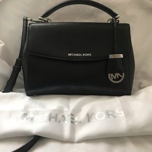 Michael Kors Satchel - Black and Silver